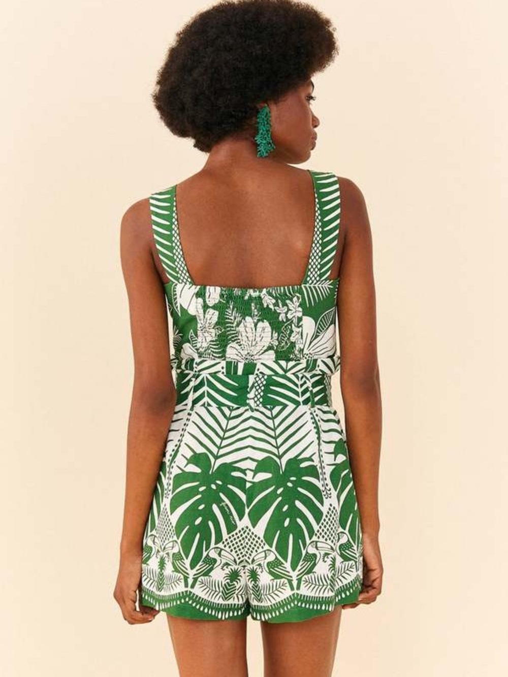 NWT FARM RIO Off-White Macaw Elegance Romper - Picture 2 of 13